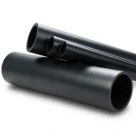 أنابيب HDPE ضغط اسمي 16 بار PE 80، قطر خارجي 160 مم SDR 9، لون أسود