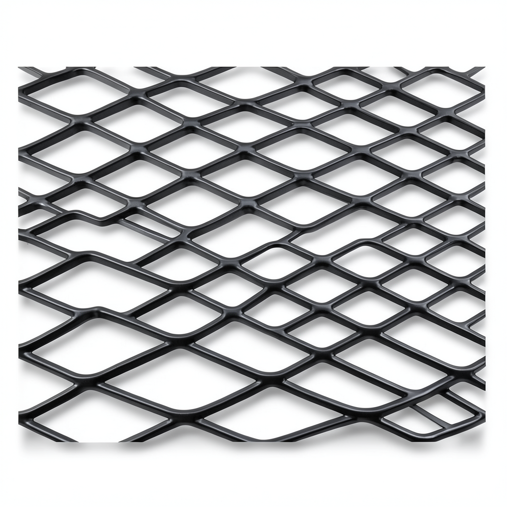 Hot Rolled Black Steel Expanded Metal Mesh Khaleeji Thickness 1.5 mm Width 2.44 m Length 2 m