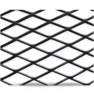 Hot Rolled Black Steel Expanded Metal Mesh 1.5 mm Thickness 2.44 m Width 5 m Length