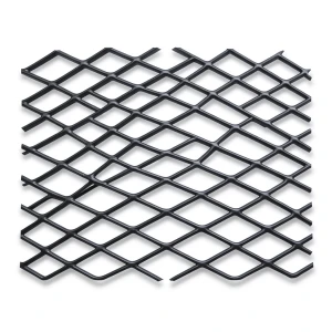 Hot Rolled Black Steel Expanded Metal Mesh Khaleeji 1.7 mm Thick 2.44m Width 3m Length