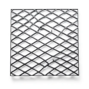 Hot Rolled Black Steel Expanded Metal Mesh Khaleeji 1.5 mm Thickness 2.44m Width 6m Length