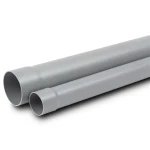 UPVC Plastic Pipe Class 2 PN 4 Bar Size 200 mm Thickness 4.6 mm Gray