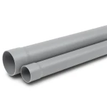 UPVC Pipe Class 2 PN 4 Bar Size 225 mm Thickness 5.1 mm Gray Color