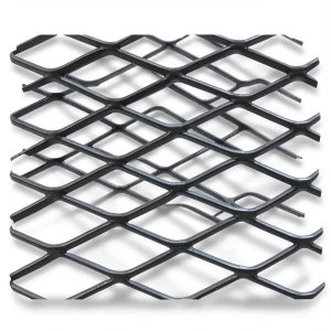 Hot Rolled Black Steel Expanded Metal Mesh Khaleeji 1.7 mm Thickness 2.44 m Width 6 m Length
