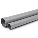 UPVC Plastic Pipe Class 3 PN 6 Bar Size 63 mm Thickness 2.3 mm Gray