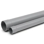 UPVC Plastic Pipe Class 3 PN 6 Bar Size 110 mm Thickness 3.8 mm Gray
