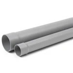 UPVC Pipe Class 3 PN 6 Bar Size 225 mm Thickness 7.5 mm Grey Color