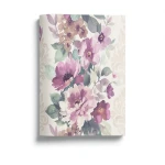 American Wallpaper Floral Design 10m x 0.53m Beige & Purple