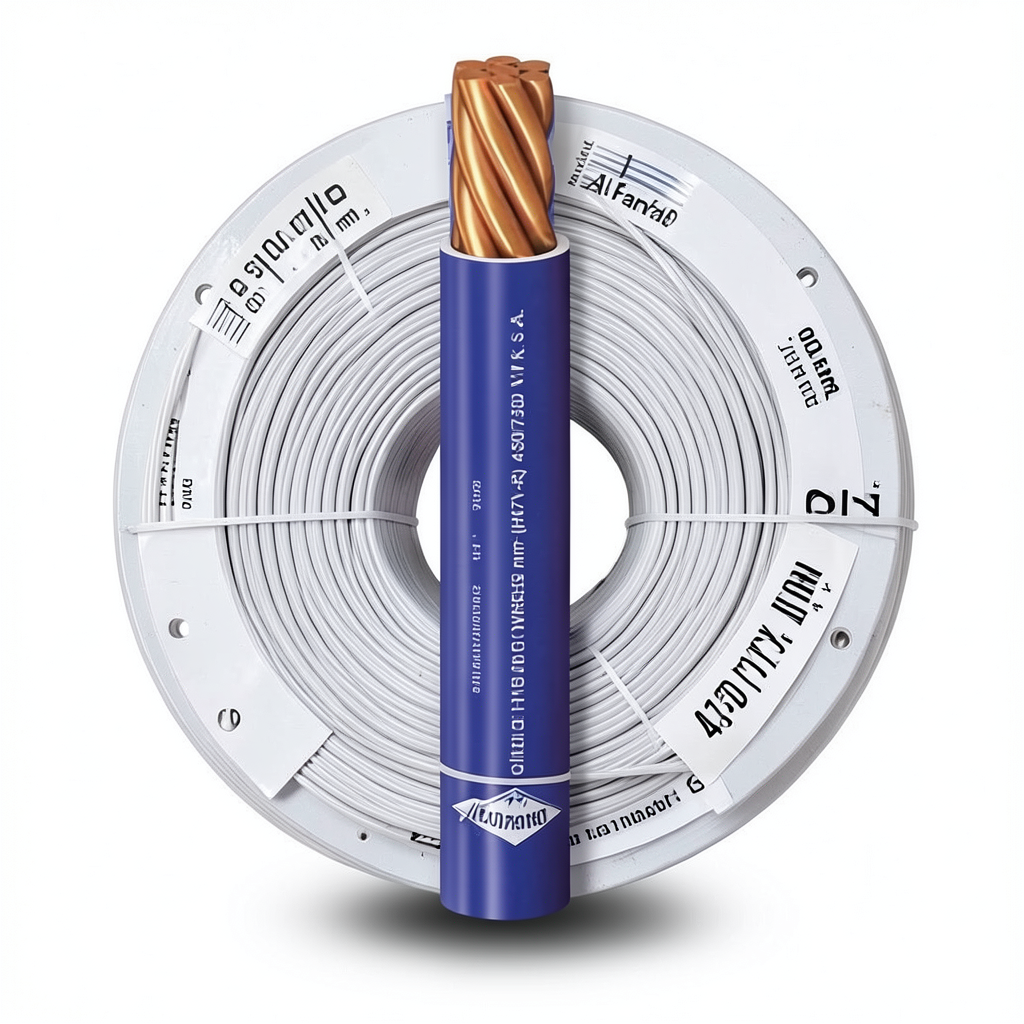 2.5mm Stranded Wire 450/750V Copper Conductor Heat Resistant PVC Insulation 100 Yards Coil | Al Fanar
