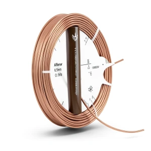 سلك 0.5mm نحاس شعر مرن معزول PVC بني، 600/1000 فولت | شركة الفنار