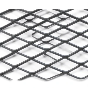 Hot Rolled Black Steel Expanded Metal Mesh Khaleeji 1.7 mm Thickness 2.44 m Width 7 m Length