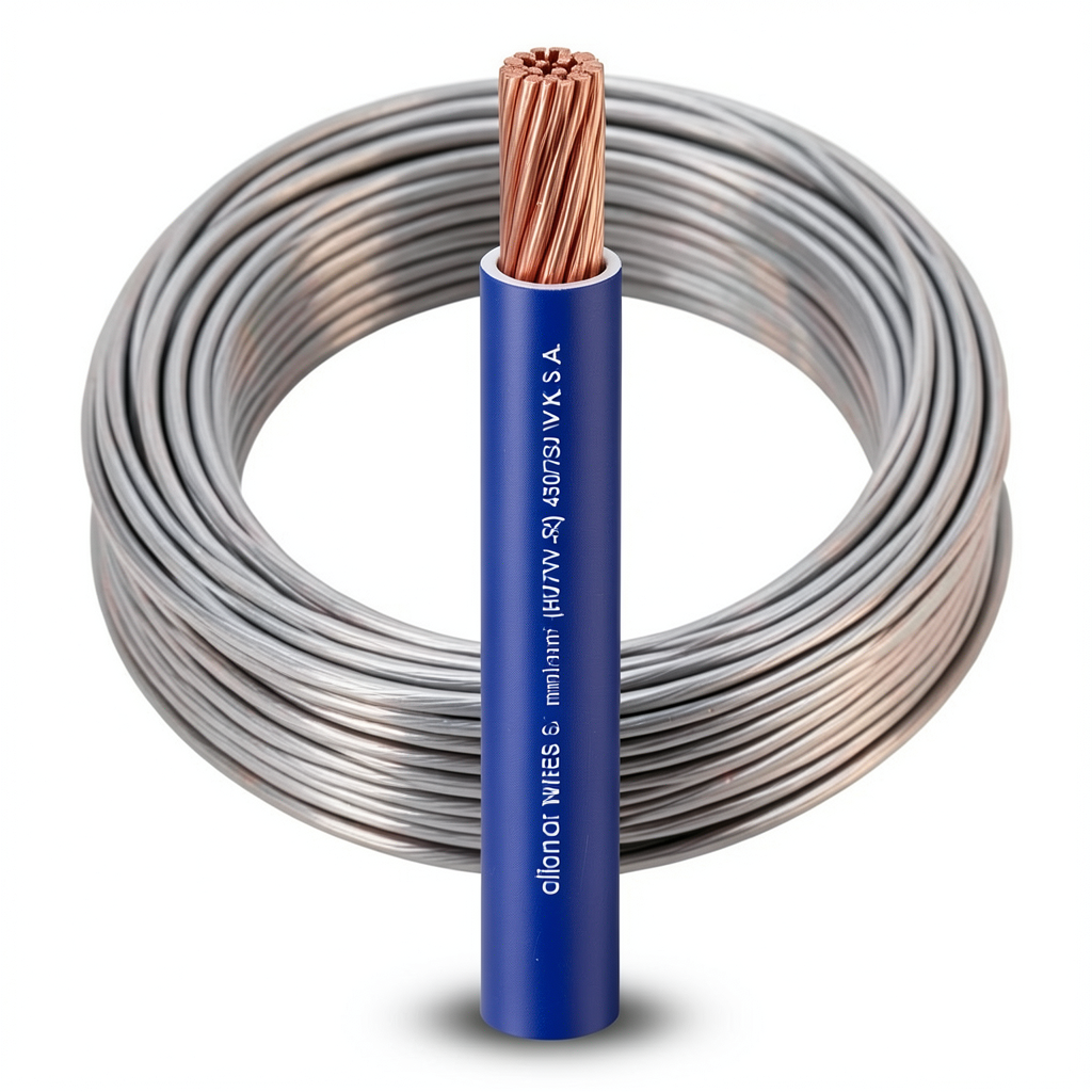 Alfanar 10mm Stranded Copper Electrical Wire 450/750V Heat Resistant PVC Insulation 300ft Coil