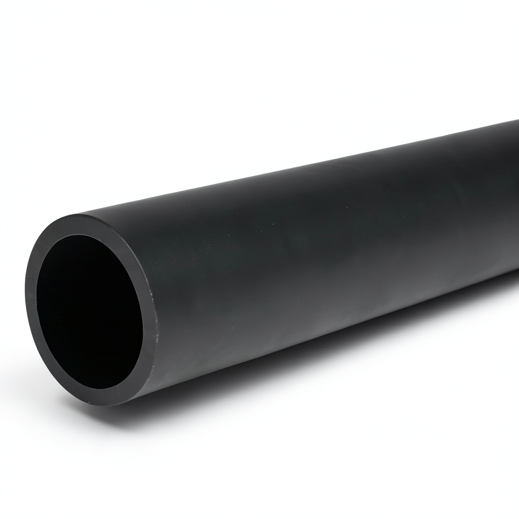 أنابيب HDPE ضغط اسمي 4 بار PE 63 قطر خارجي 200 مم SDR 26 لون أسود