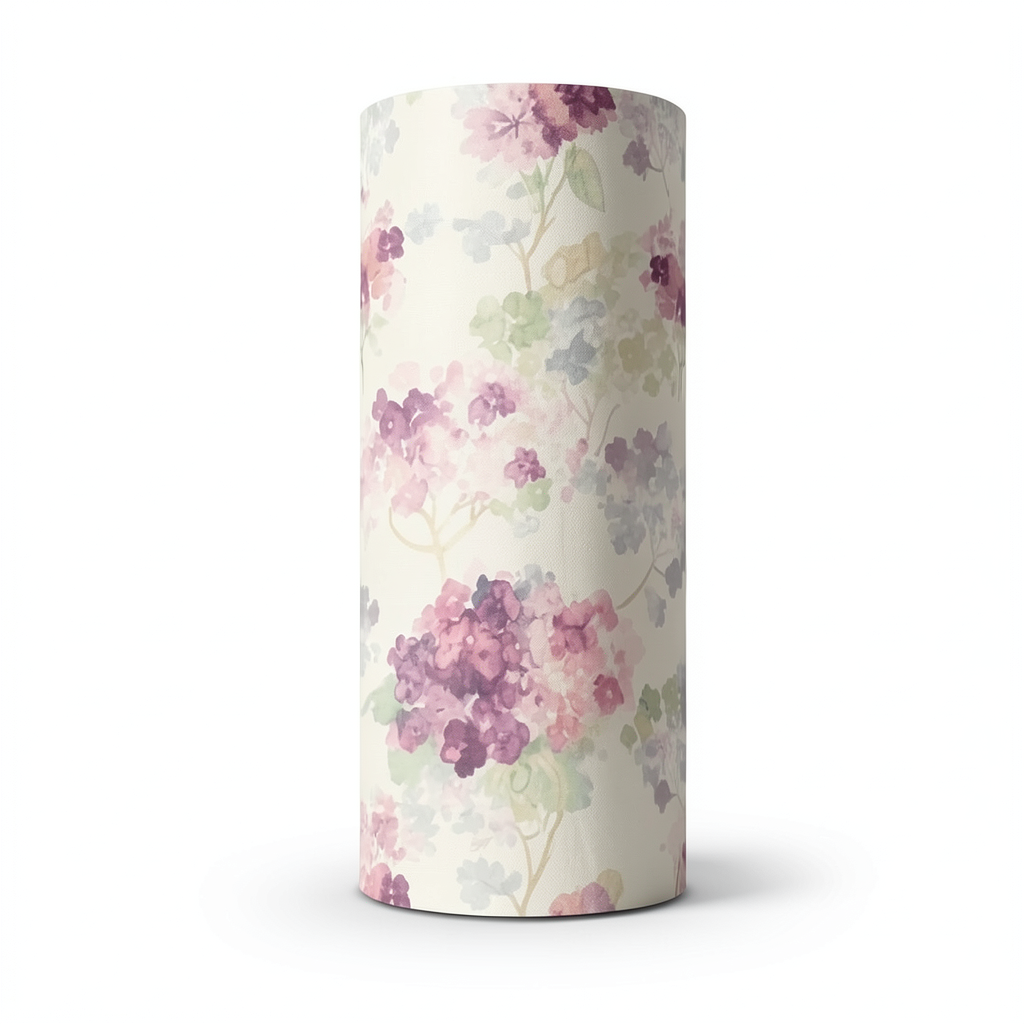 American Wallpaper Floral Design 10m x 0.53m Beige and Purple