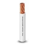 Stranded Wire 400mm 450/750V Copper Conductor 3.15mm Diameter PVC Insulation, White | Al Fanar