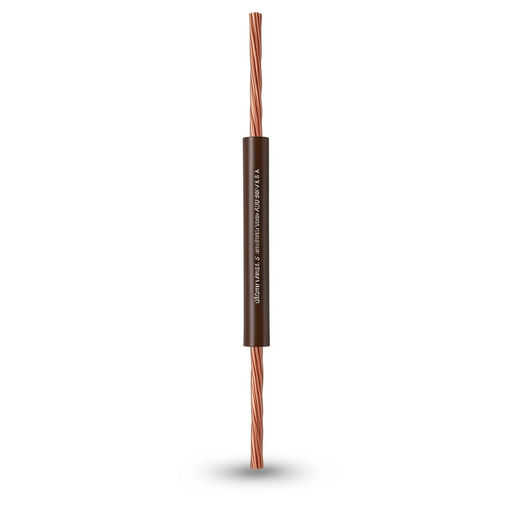 Alfanar 4mm Flexible Copper Electrical Wire PVC Insulation Brown, 600/1000V | Al Fanar