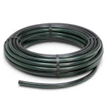HDPE Plastic Coil Pipe 10 Bar PE 63 50 mm SDR 11 Black with Green Stripes