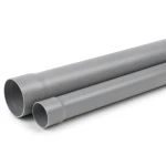 UPVC Plastic Pipe Class 2 PN 4 Bar Size 200 mm Thickness 4.6 mm Gray