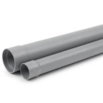 UPVC Pipe Class 2 PN 4 Bar Size 225 mm Thickness 5.1 mm Gray Color