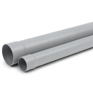 أنابيب UPVC كلاس 3 ضغط 6 بار مقاس 75 مم سمك 2.7 مم لون رمادي