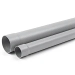UPVC Plastic Pipe Class 3 PN 6 Bar Size 110 mm Thickness 3.8 mm Gray