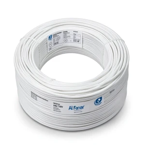 لفة سلك كهرباء مجدول 300 مم2 450/750 فولت موصل نحاس قطر 2.70 مم عزل PVC أبيض | شركة الفنار