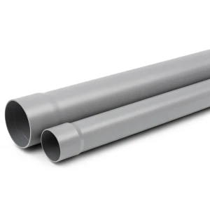 UPVC Pipe Class 3 Nominal Pressure 6 Bar Size 160 mm Thickness 5.4 mm Gray Color