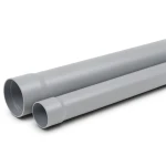 UPVC Plastic Pipe Class 3 PN 6 Bar Size 200 mm Thickness 6.7 mm Grey Color