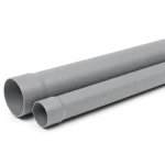 UPVC Pipe Class 3 PN 6 Bar Size 225 mm Thickness 7.5 mm Grey Color