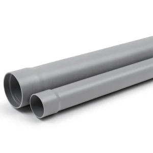 UPVC Plastic Pipe Class 4 PN 10 Bar Size 32 mm Thickness 2 mm Gray Color