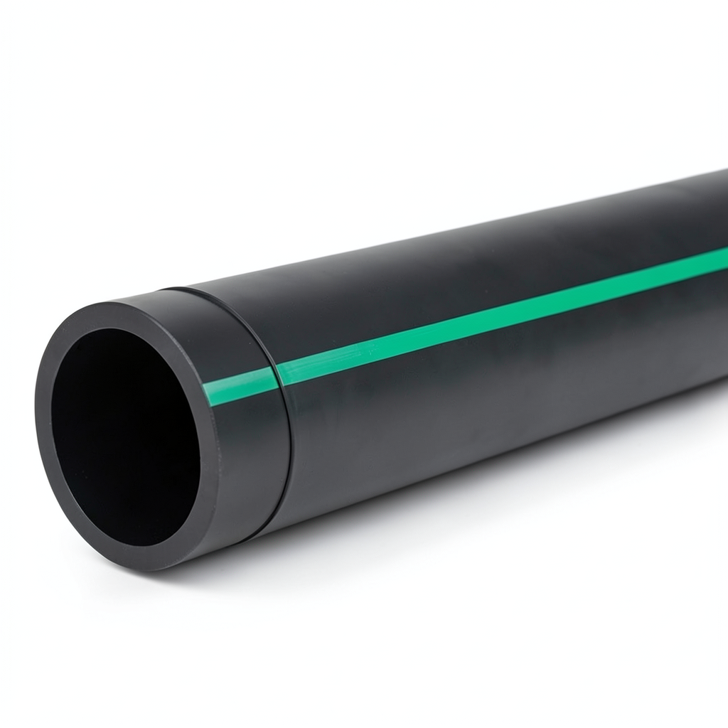 أنابيب بلاستيك HDPE ضغط 4 بار PE 63 قطر خارجي 630 مم SDR 26 لون أسود