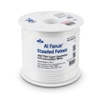 Stranded Wire 400mm 450/750V Copper Conductor 3.15mm Diameter PVC Insulation, White | Al Fanar