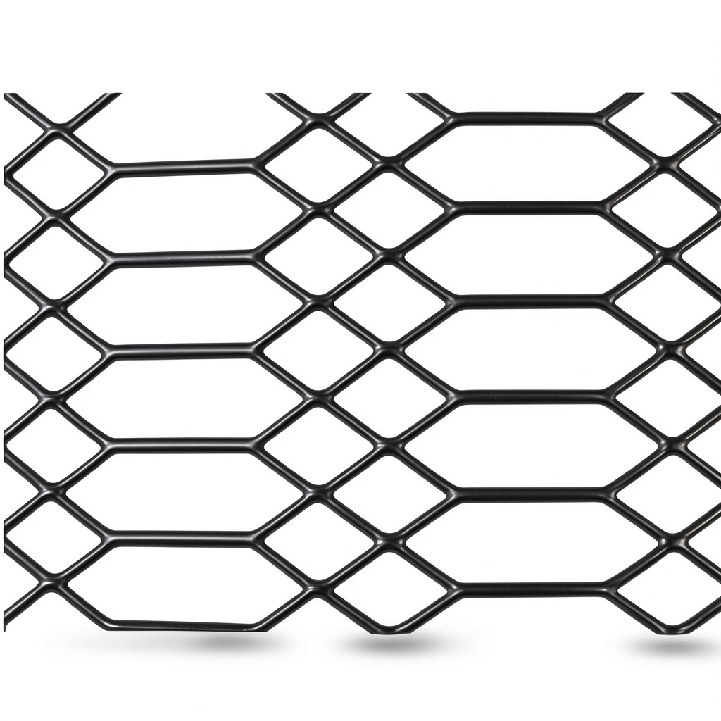 Hot Rolled Expanded Metal Wiremesh Jawhara Thickness 1.7 mm Size 2.44×5 M