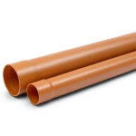 UPVC Pipe Class 3 Size 90 mm Thickness 3.2 mm Orange Brown Color