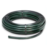 HDPE Plastic Coil Pipe Nominal Pressure 10 Bar PE 63 OD 40 mm SDR 11 Black with Green Stripes