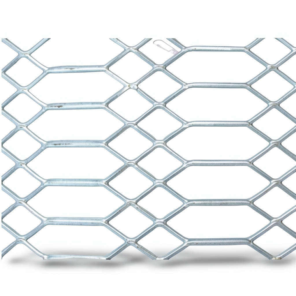 Hot Rolled Expanded Metal Mesh 1.8 mm Thickness 2.44×7 m Jawhara Design