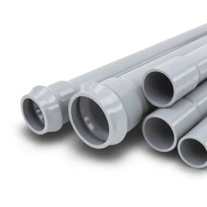 UPVC Pipes Nominal Pressure 12.5 Bar Outside Diameter 225 mm Thickness 10.8 mm Gray