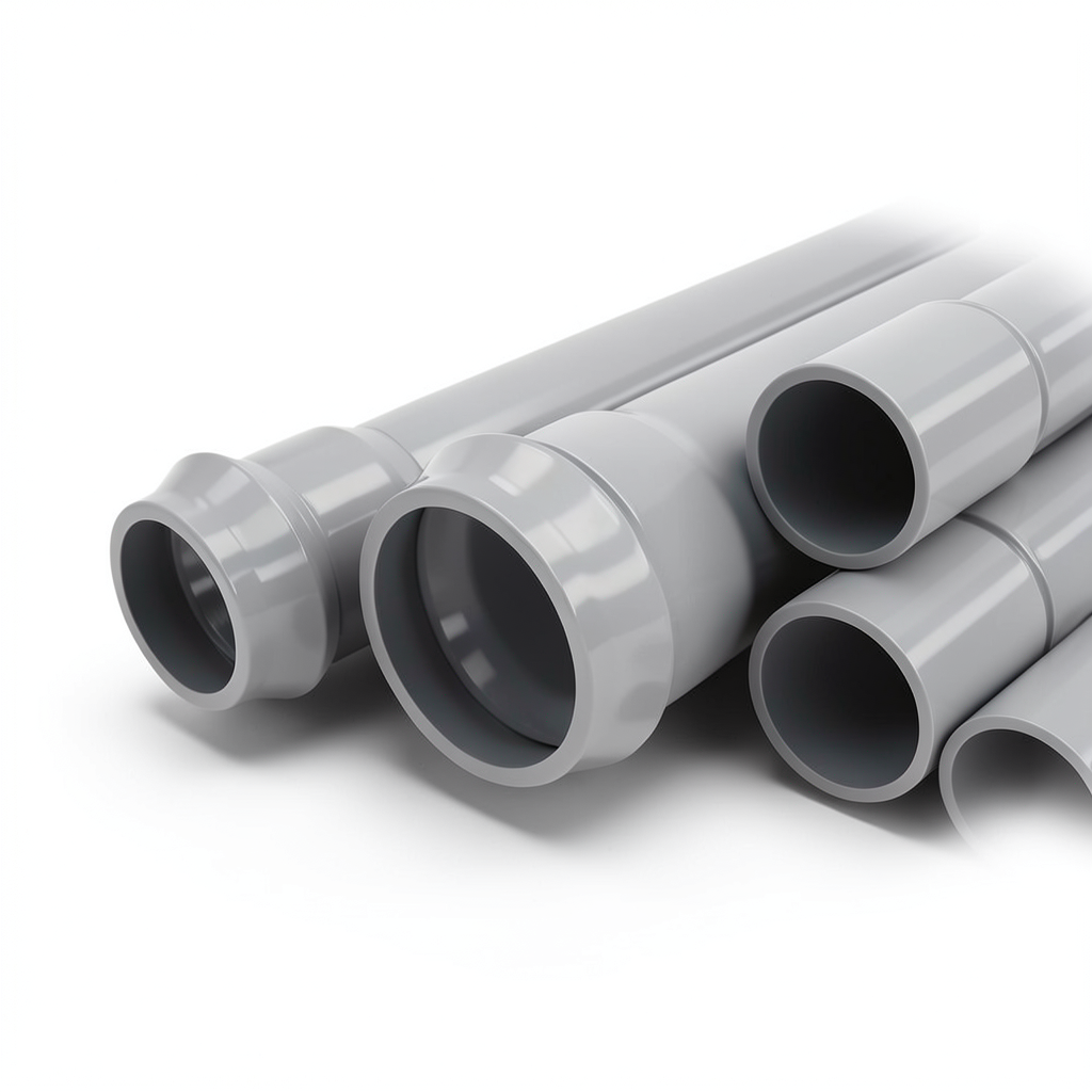UPVC Pipes Nominal Pressure 12.5 Bar Outside Diameter 280 mm Thickness 13.4 mm Gray