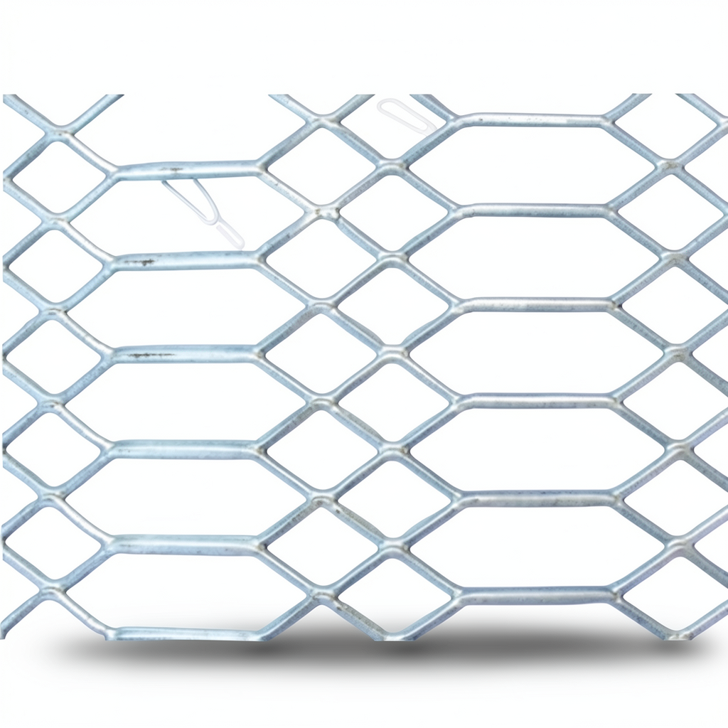 Hot Rolled Expanded Metal Mesh 2.3 mm Wire Diameter, 1.22 M Width, 2 M Length, Jawhara Shape