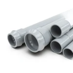 انابيب UPVC ضغط 12.5 بار قطر خارجي 400 مم سمك 19.1 مم لون رمادي