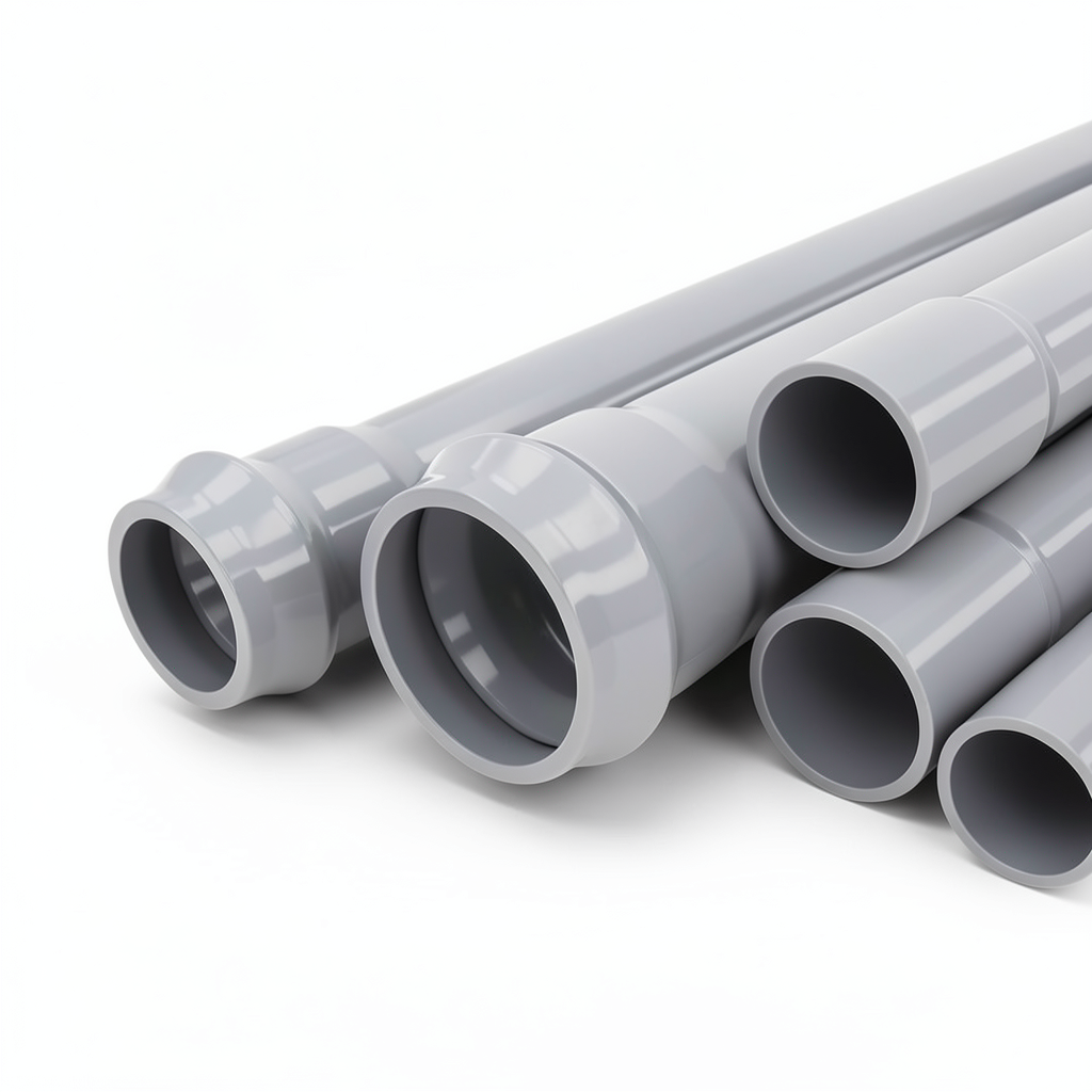 UPVC Pipes Nominal Pressure 12.5 Bar Outside Diameter 450 mm Thickness 21.5 mm Gray