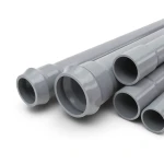 مواسير UPVC ضغط 12.5 بار قطر خارجي 560 مم سمك 26.7 مم لون رمادي