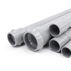 أنابيب UPVC ضغط 12.5 بار قطر خارجي 280 مم سمك 13.4 مم لون رمادي