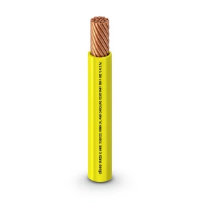 كابل نحاسي THHN/THWN معزول PVC 105 درجة مئوية قطر 4.4 مم 600 فولت 2500 قدم أصفر | شركة الفنار