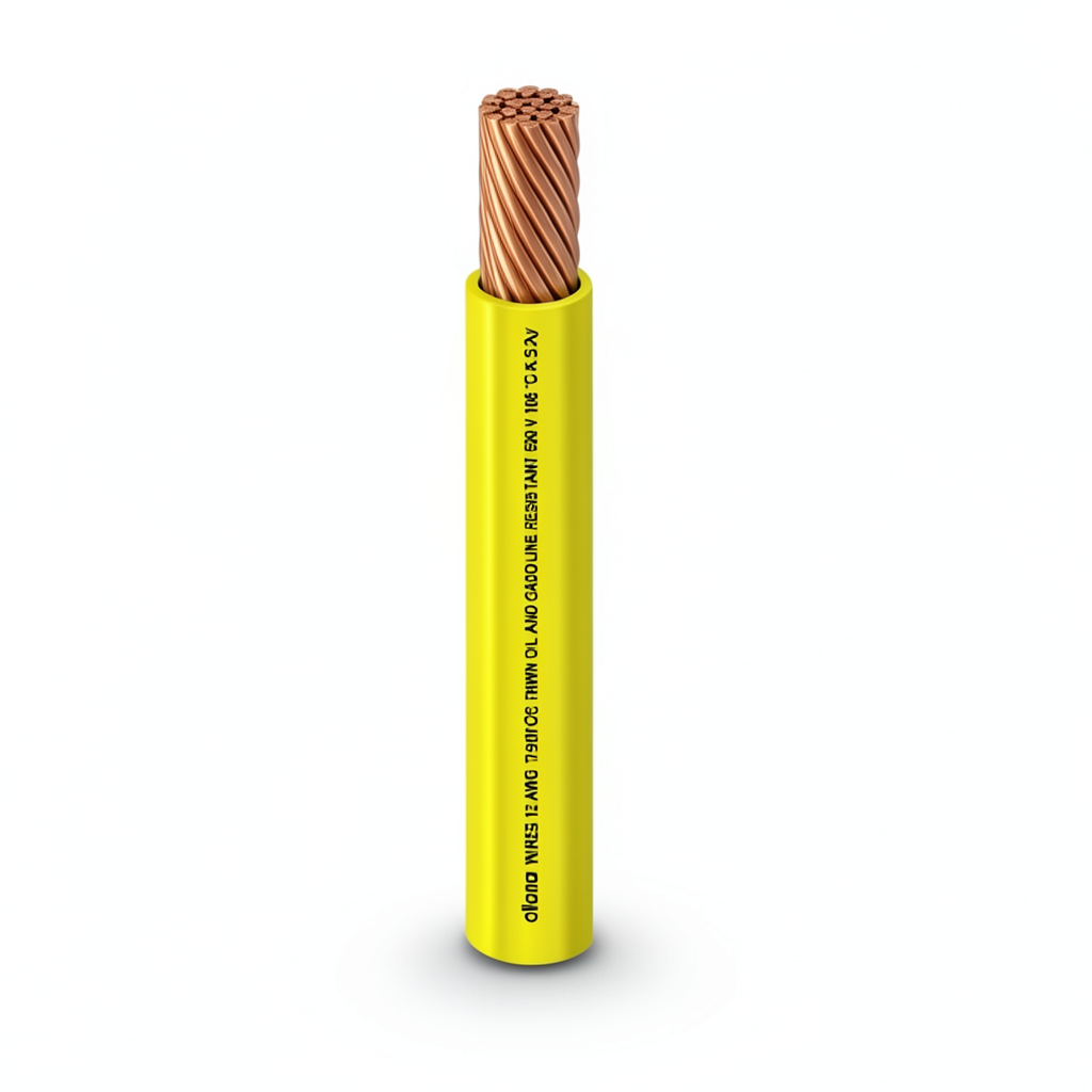 THHN/THWN Copper Cable PVC Insulation 105°C 4.4 mm Diameter 600 Volt 2500 Feet Yellow | Al Fanar