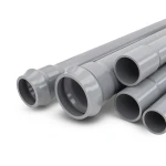 مواسير UPVC ضغط 12.5 بار قطر خارجي 560 مم سمك 26.7 مم لون رمادي