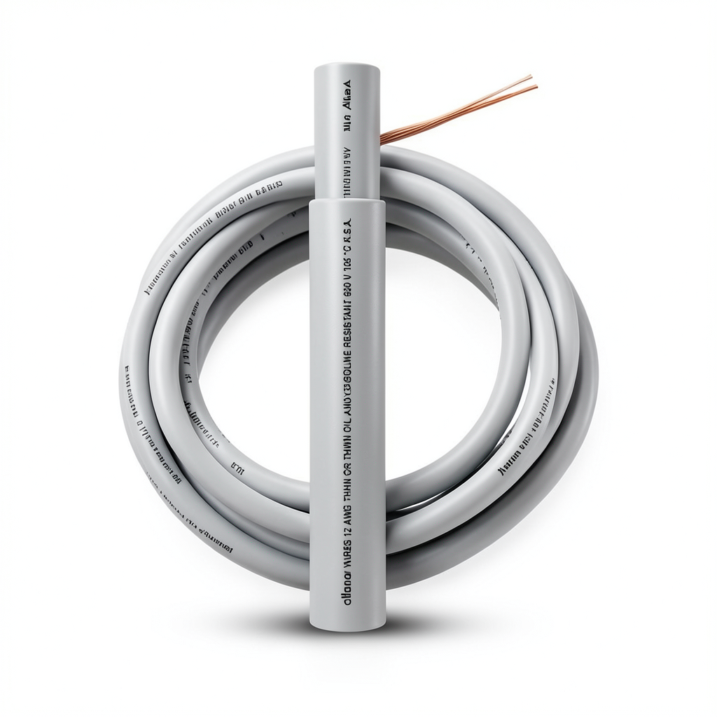 THHN/THWN Copper Cable 2.08 mm² Diameter 2.7 mm 600 V 500 Ft Gray PVC Insulation | Al Fanar