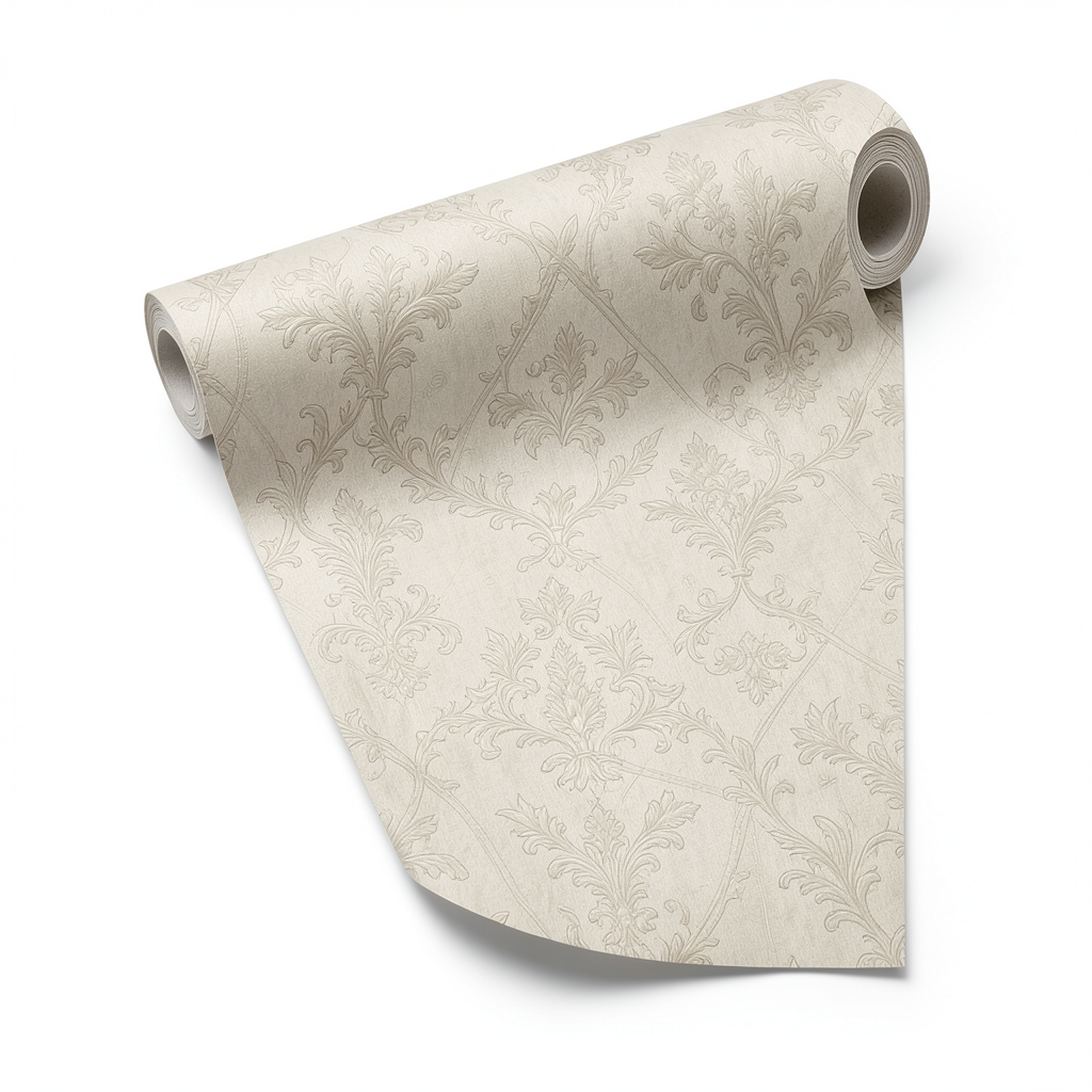 Italian Wallpaper Pattern Design 10m x 0.53m Beige, Model 30183
