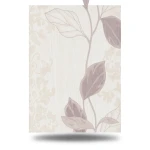Leaf Patterned Wallpaper 10m x 1.06m Pale Beige, Model 5430
