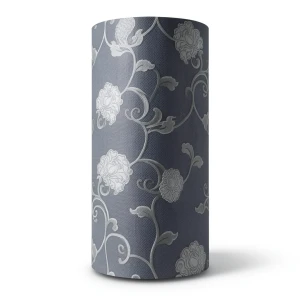 Italian Wallpaper Floral Design Dark Gray, Size 10mx0.73m, Model 41766